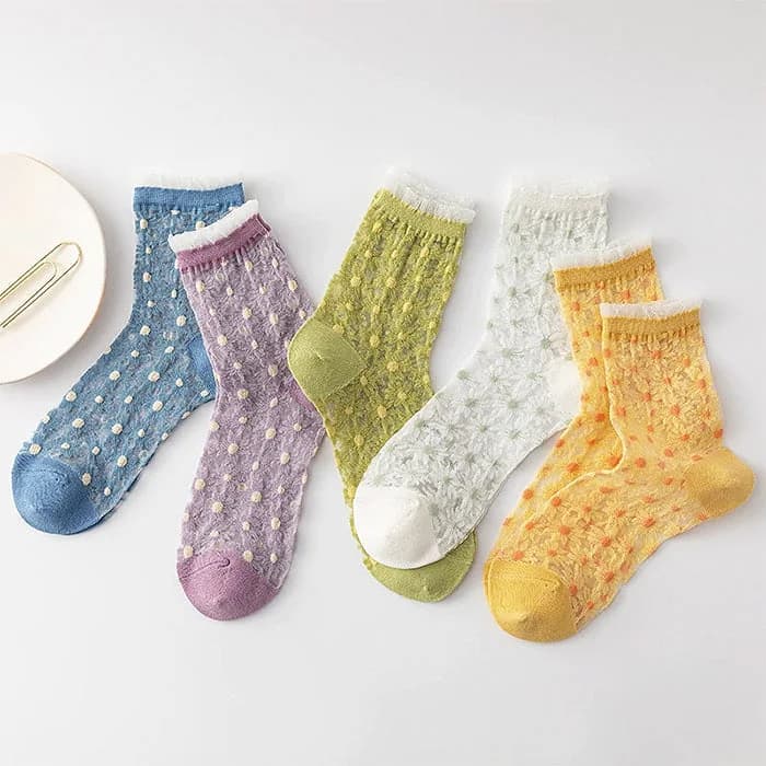 Daisy Frilly Socks — view 2 Daisy Frilly Socks — view 2