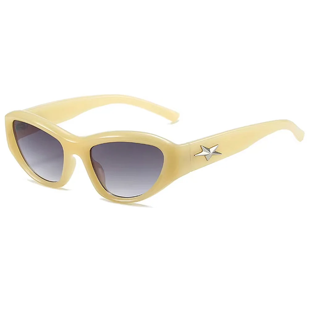 Star Cat Eye Yellow Sunglasses — view 2 Star Cat Eye Yellow Sunglasses — view 2
