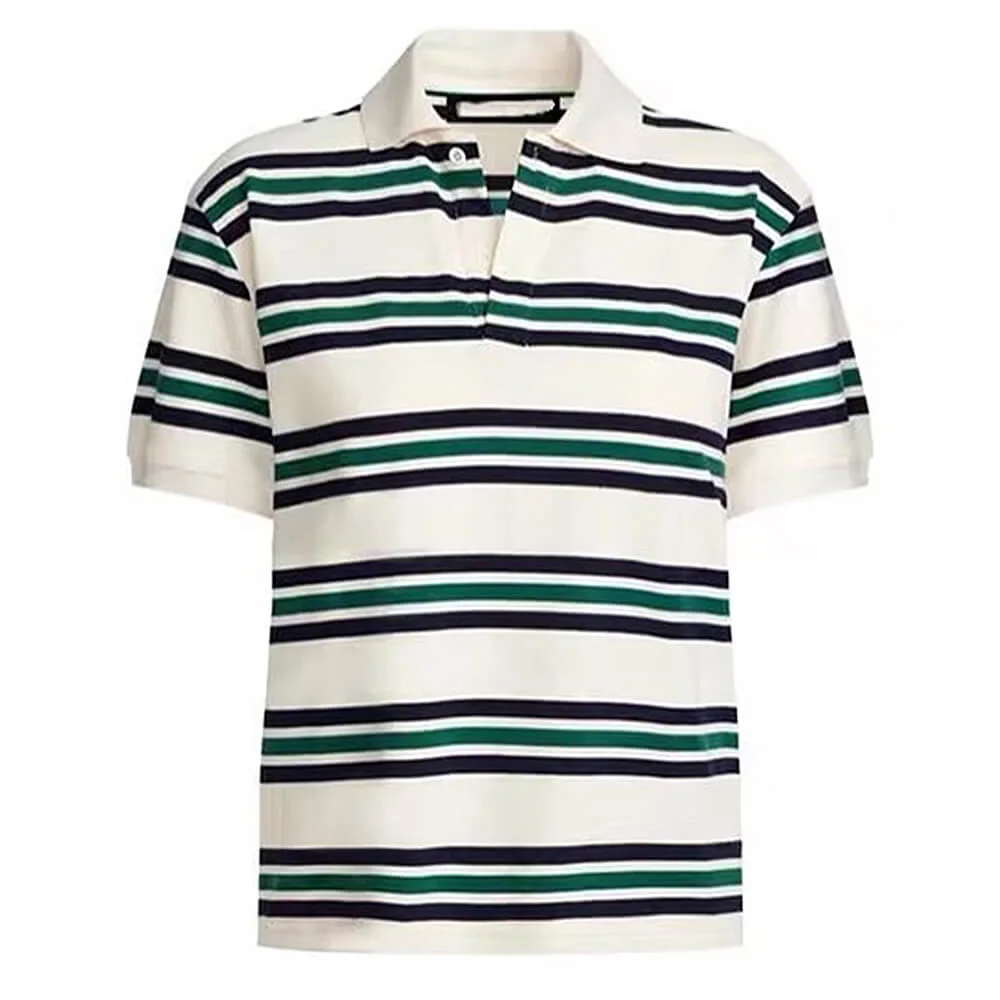 Drama Dealer Striped Polo Shirt — view 2 Drama Dealer Striped Polo Shirt — view 2