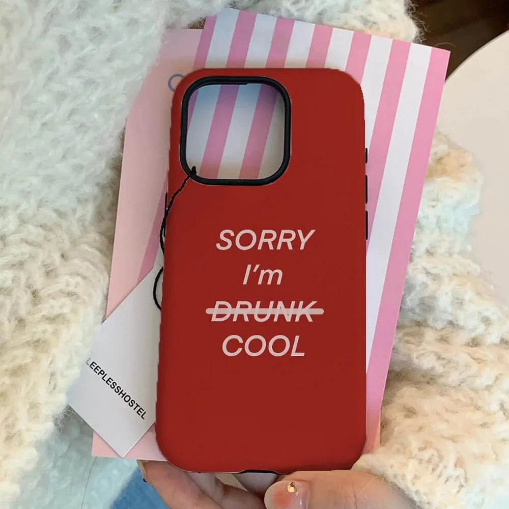 Sorry I'm Cool iPhone Case — view 2 Sorry I'm Cool iPhone Case — view 2