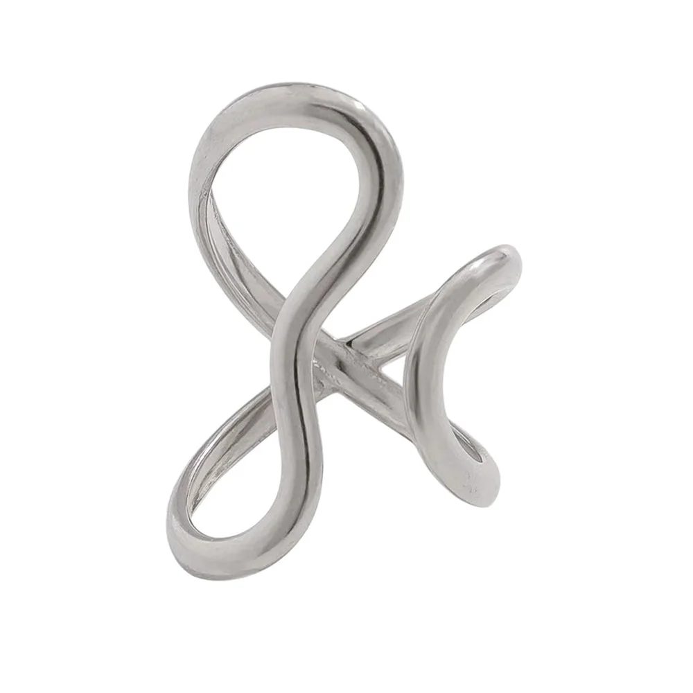 Infinity Twist Oversized Ring — view 2 Infinity Twist Oversized Ring — view 2