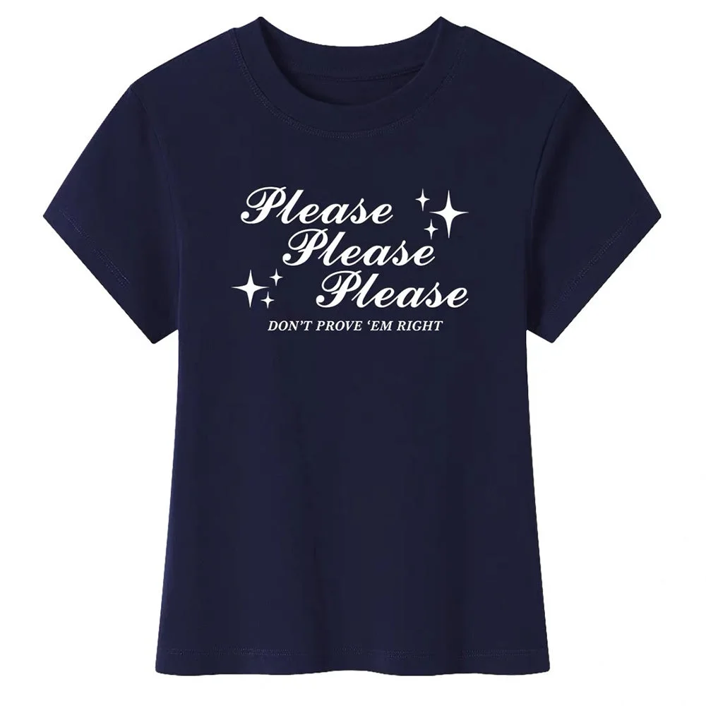 Please Don’t Y2K Baby Tee — view 1 Please Don’t Y2K Baby Tee — view 1