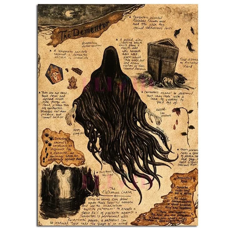 Magical Creatures Canvas Poster — view 2 Magical Creatures Canvas Poster — view 2