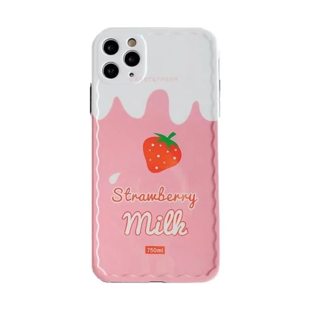Strawberry Milk IPhone Case — view 2 Strawberry Milk IPhone Case — view 2