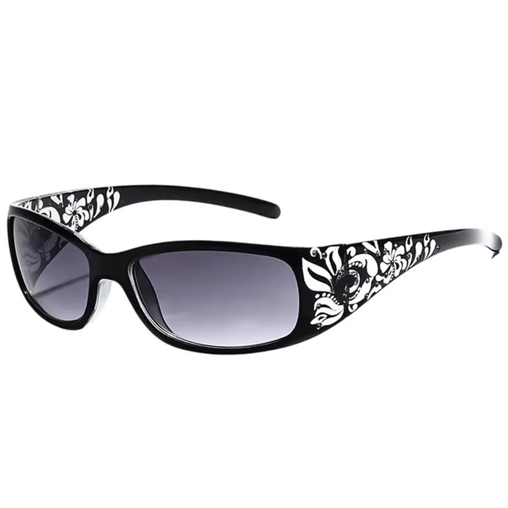 Y2K Diva Floral Sunglasses — view 2 Y2K Diva Floral Sunglasses — view 2