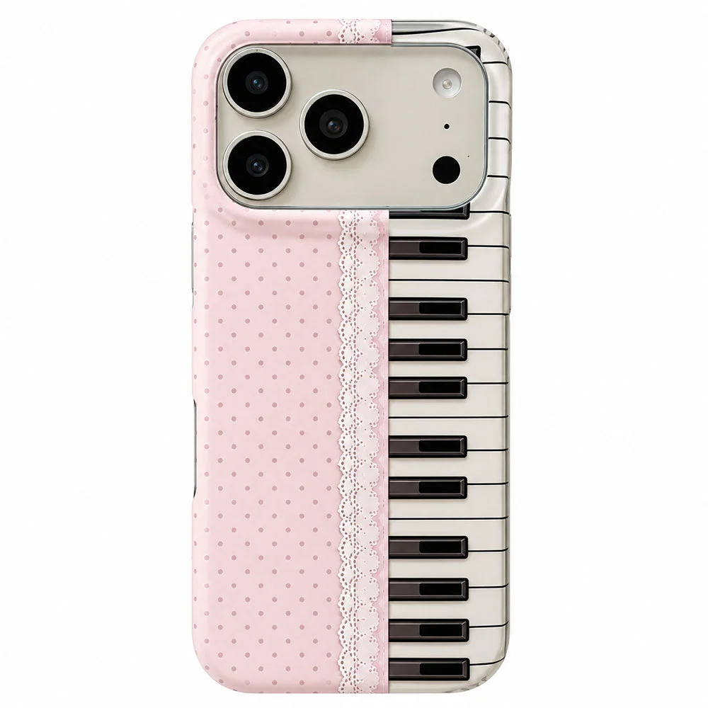 Coquette Aesthetic Piano Key iPhone Case — view 1 Coquette Aesthetic Piano Key iPhone Case — view 1