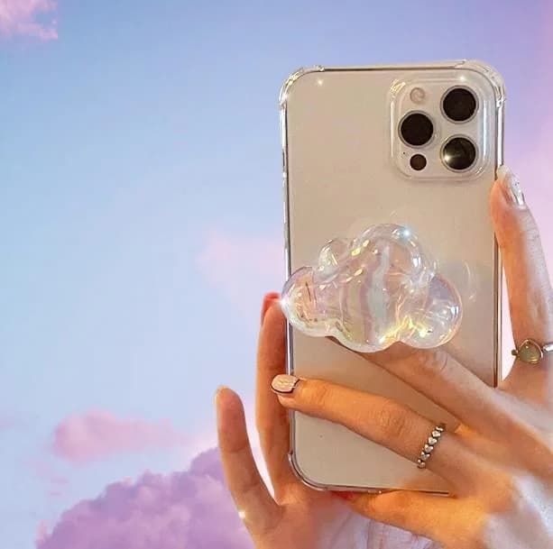 Transparent Cloud IPhone Case — view 1 Transparent Cloud IPhone Case — view 1