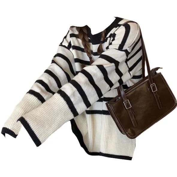 French Aesthetic Striped Sweater — view 1 French Aesthetic Striped Sweater — view 1