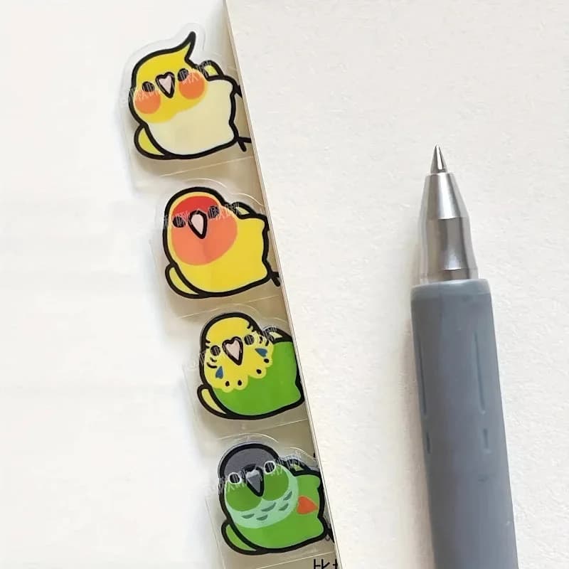 Kawaii Bird Index Stickers — view 2 Kawaii Bird Index Stickers — view 2