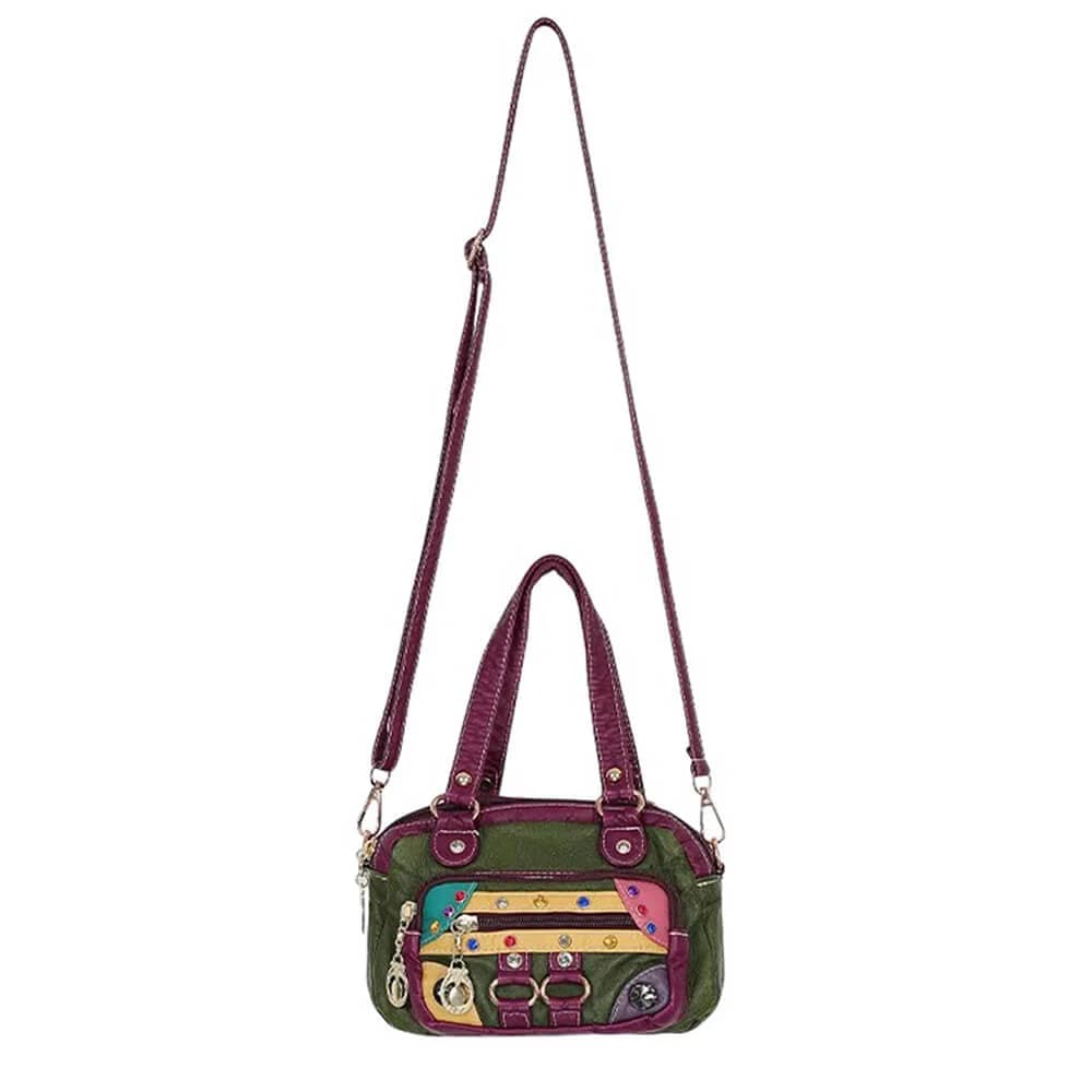 Hippie Aesthetic Patchwork Mini Bag — view 1 Hippie Aesthetic Patchwork Mini Bag — view 1