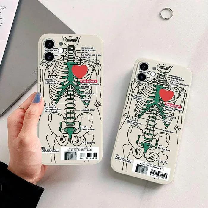 Skeleton Heart iPhone Case — view 2 Skeleton Heart iPhone Case — view 2