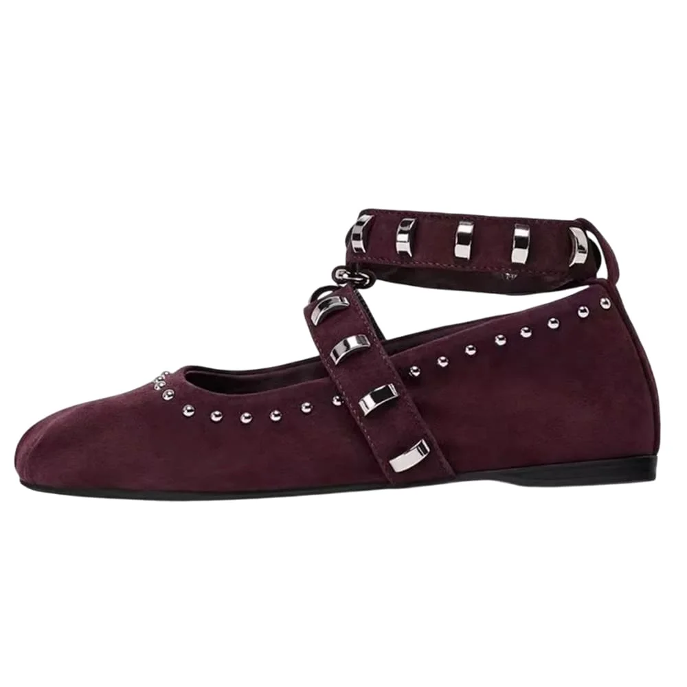 Copenhagen Girl Studded Ballet Flats — view 2 Copenhagen Girl Studded Ballet Flats — view 2