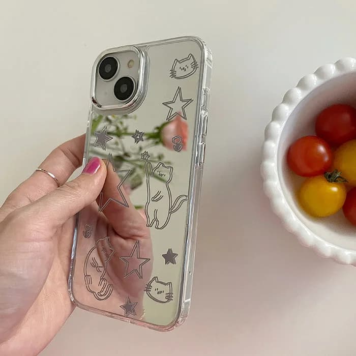 Cat & Star iPhone Case — view 2 Cat & Star iPhone Case — view 2