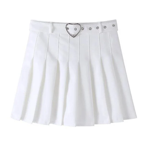 Heart Buckle Mini Skirt — view 1 Heart Buckle Mini Skirt — view 1