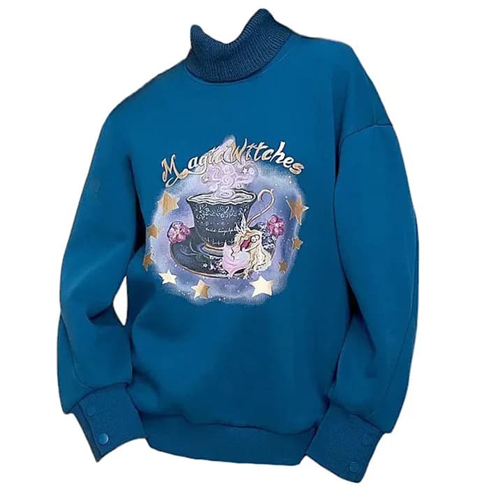 Magic Witches Printed Sweatshirt — view 1 Magic Witches Printed Sweatshirt — view 1