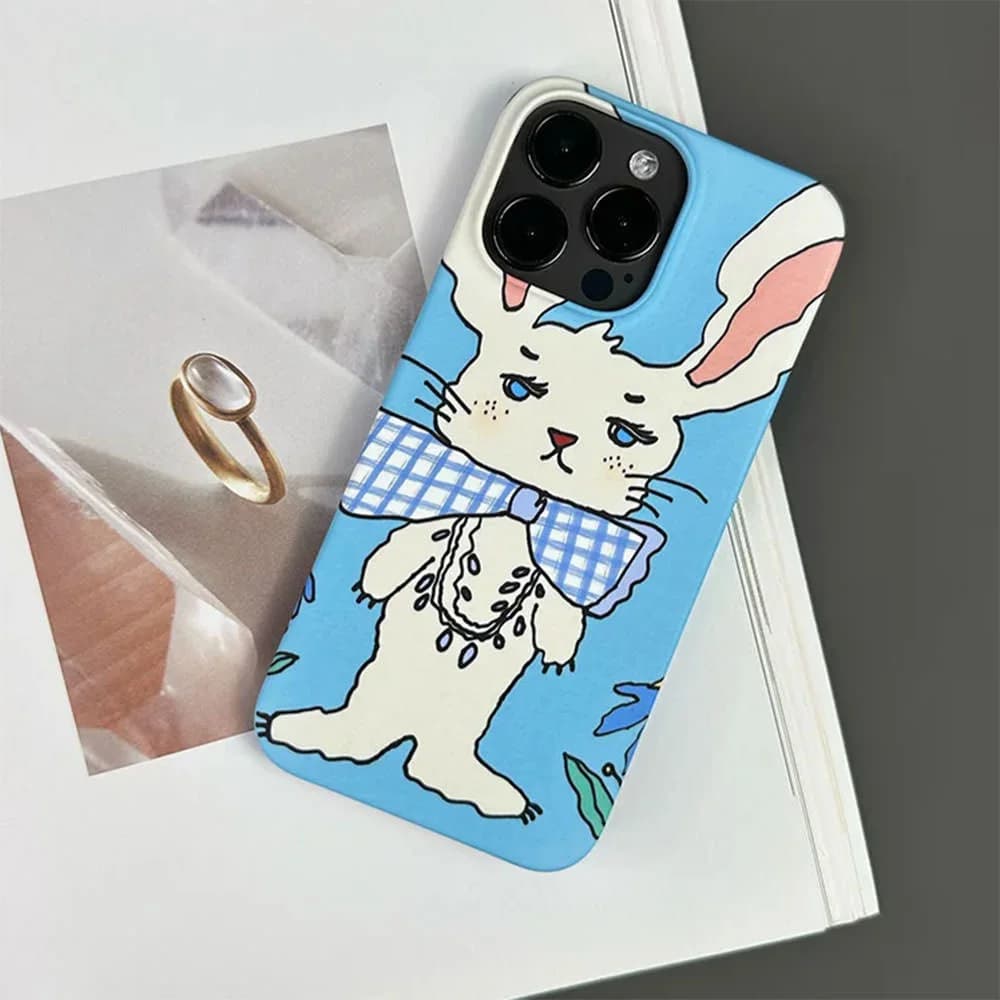 Preppy Style Rabbit iPhone Case — view 2 Preppy Style Rabbit iPhone Case — view 2