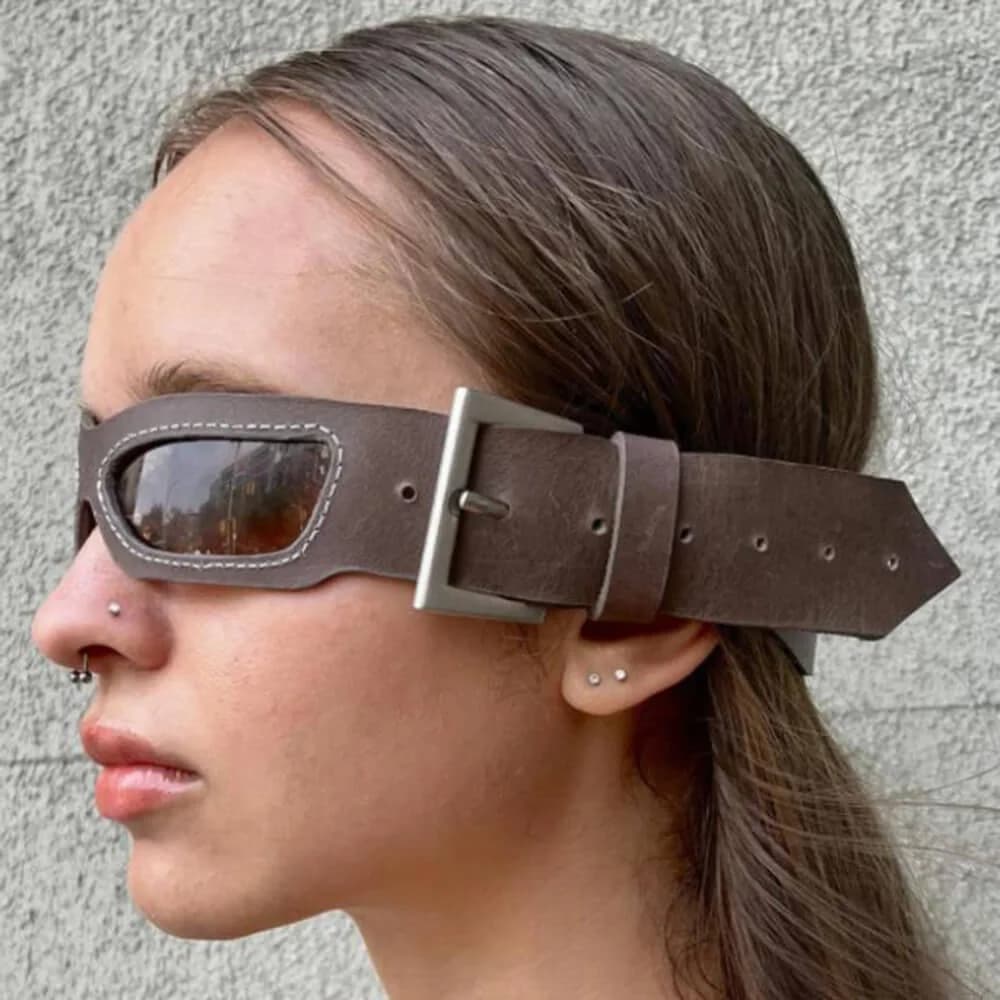 Grunge Belt Strap Sunglasses — view 2 Grunge Belt Strap Sunglasses — view 2