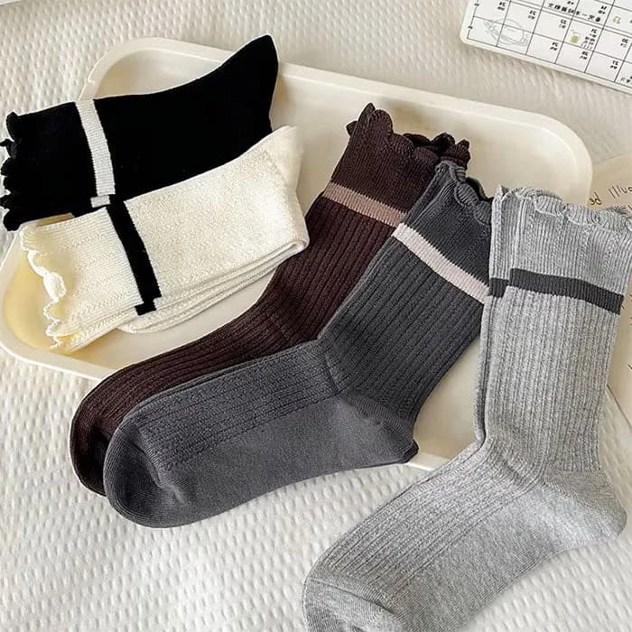 Preppy Aesthetic Socks — view 1 Preppy Aesthetic Socks — view 1