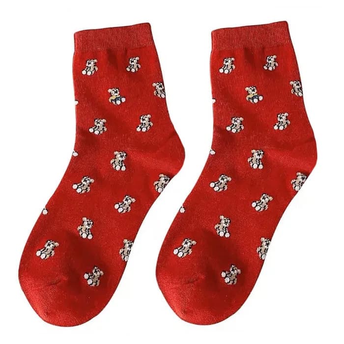 Bear Pattern Socks — view 1 Bear Pattern Socks — view 1