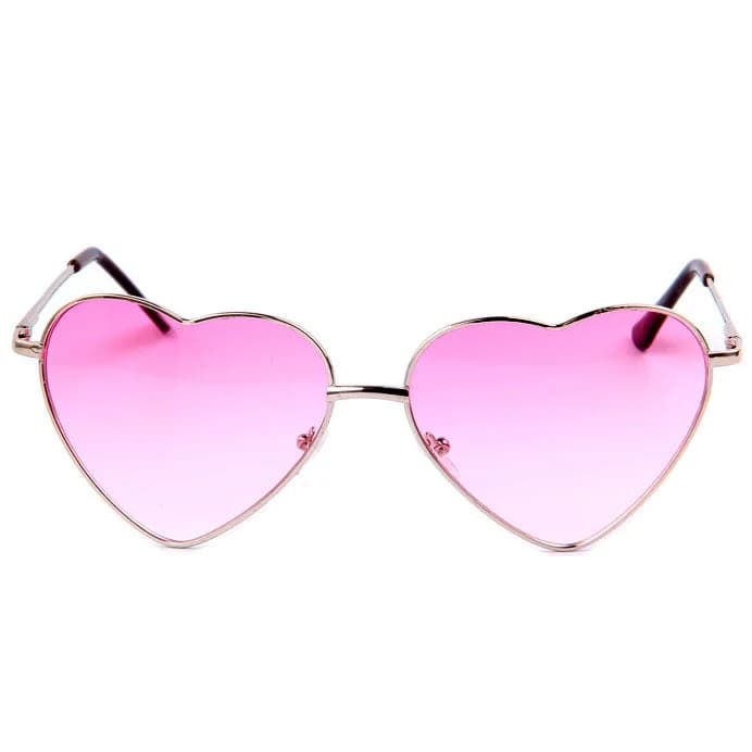 Metal Frame Heart Shape Sunglasses — view 1 Metal Frame Heart Shape Sunglasses — view 1