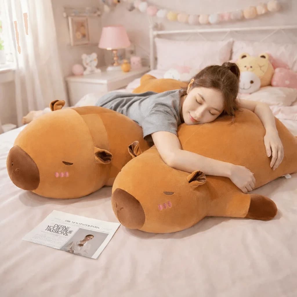 Long Chunky Capybara Plushie — option view 2 Long Chunky Capybara Plushie — option view 2