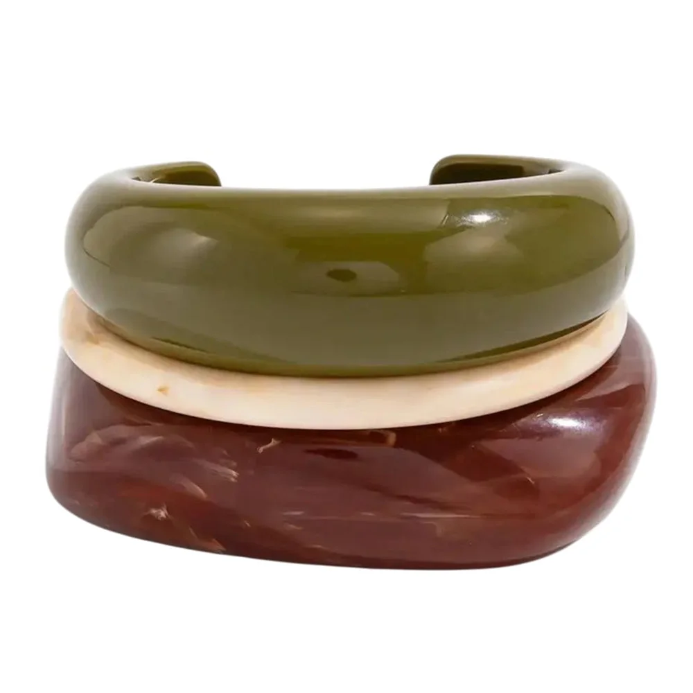 Chunky Bangle Bracelet Set — view 1 Chunky Bangle Bracelet Set — view 1