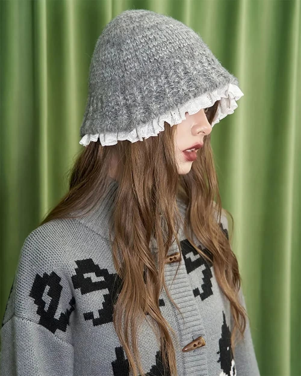 Sweet Attitude Knit Bucket Hat — view 2 Sweet Attitude Knit Bucket Hat — view 2