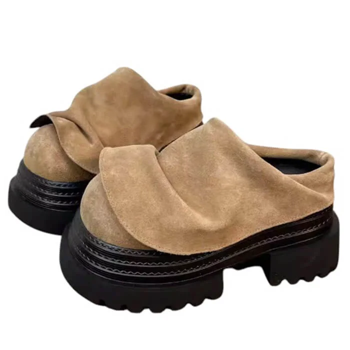 Hanover Slip-On Chunky Mules — view 1 Hanover Slip-On Chunky Mules — view 1