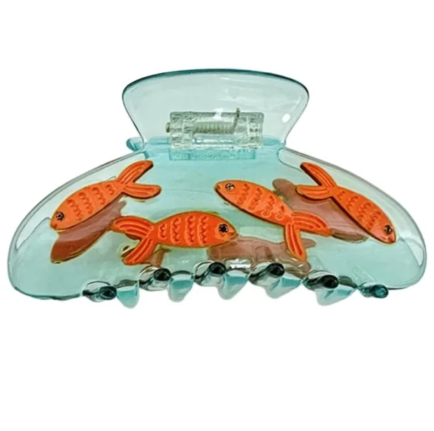 Gold Fish Hair Clip — view 1 Gold Fish Hair Clip — view 1