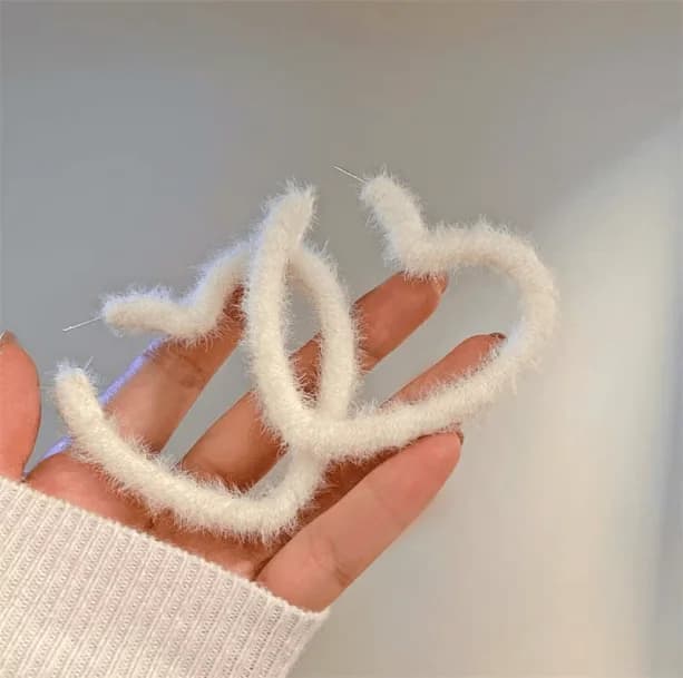 Sweetheart Plushy Earrings — view 1 Sweetheart Plushy Earrings — view 1