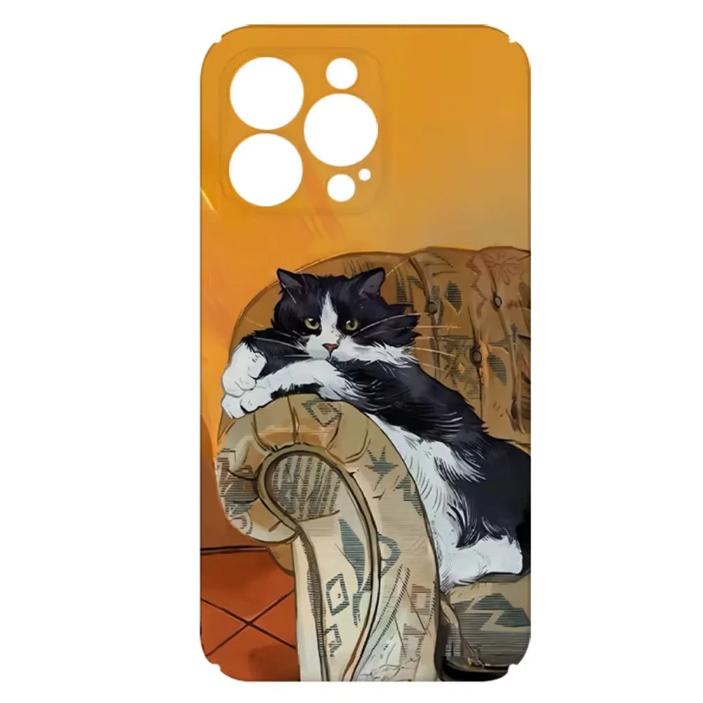 Cat Painting Aesthetic iPhone Case — view 1 Cat Painting Aesthetic iPhone Case — view 1