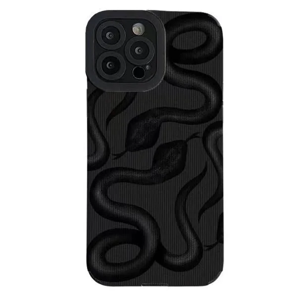 Black Snake iPhone Case — view 1 Black Snake iPhone Case — view 1