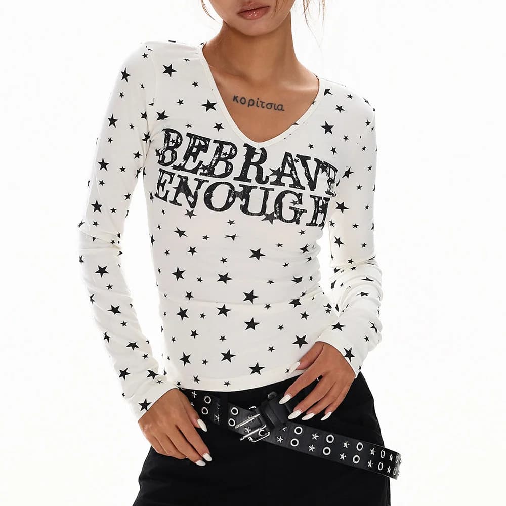Star Girl Long Sleeve Top — view 2 Star Girl Long Sleeve Top — view 2