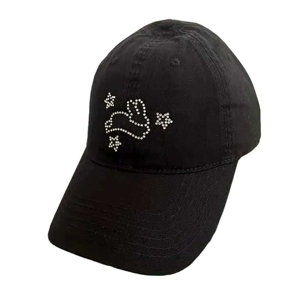 Rhinestone Bunny Y2K Cap — view 1 Rhinestone Bunny Y2K Cap — view 1