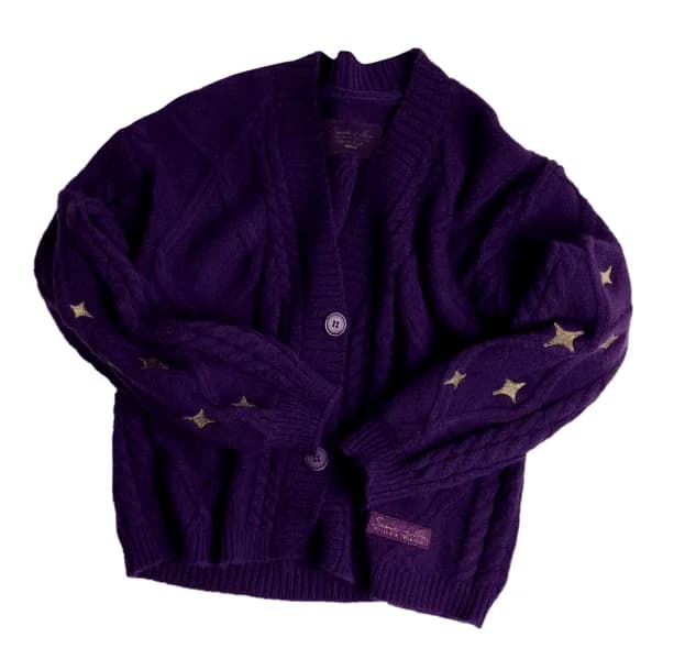Purple Y2K Sweater — view 2 Purple Y2K Sweater — view 2