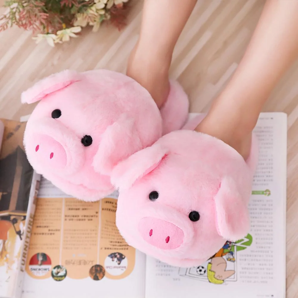 Kawaii Piggy Slippers — view 1 Kawaii Piggy Slippers — view 1