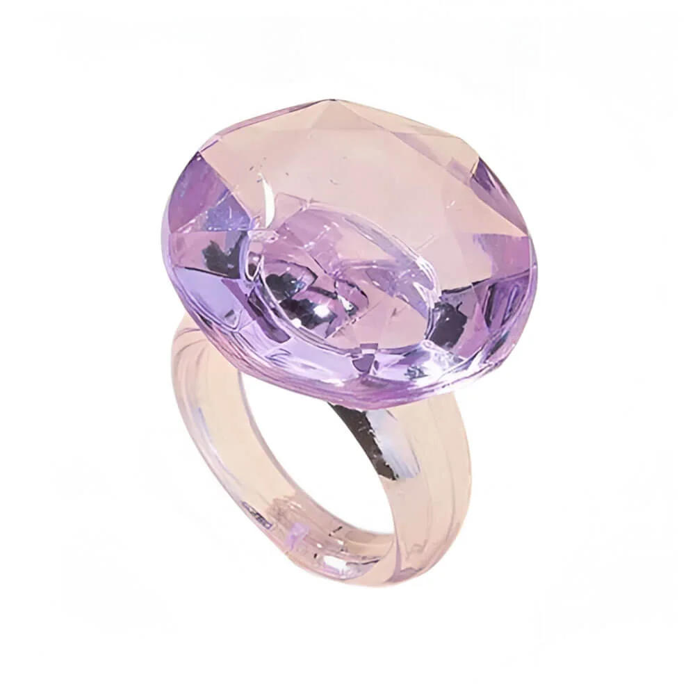 Plastic Diamond Indie Ring — view 1 Plastic Diamond Indie Ring — view 1