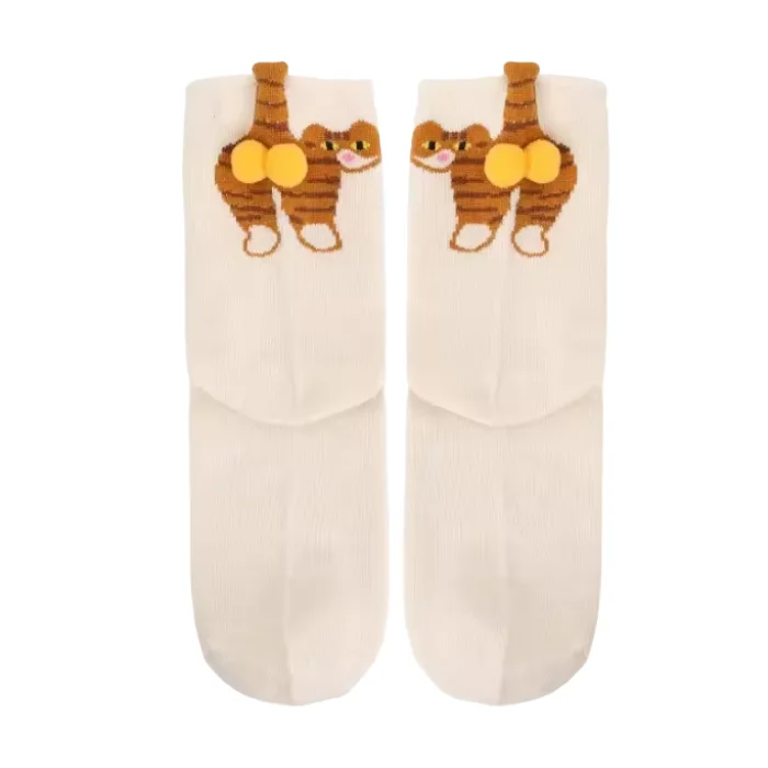 Pop-Up Cat Crew Socks — view 1 Pop-Up Cat Crew Socks — view 1