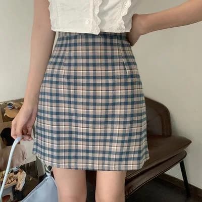 Plaid Kawaii Mini Skirt — view 3 Plaid Kawaii Mini Skirt — view 3