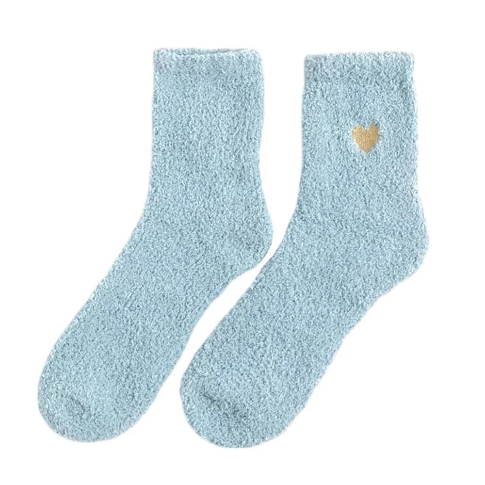 Soft Girl Heart Fuzzy Socks — view 2 Soft Girl Heart Fuzzy Socks — view 2