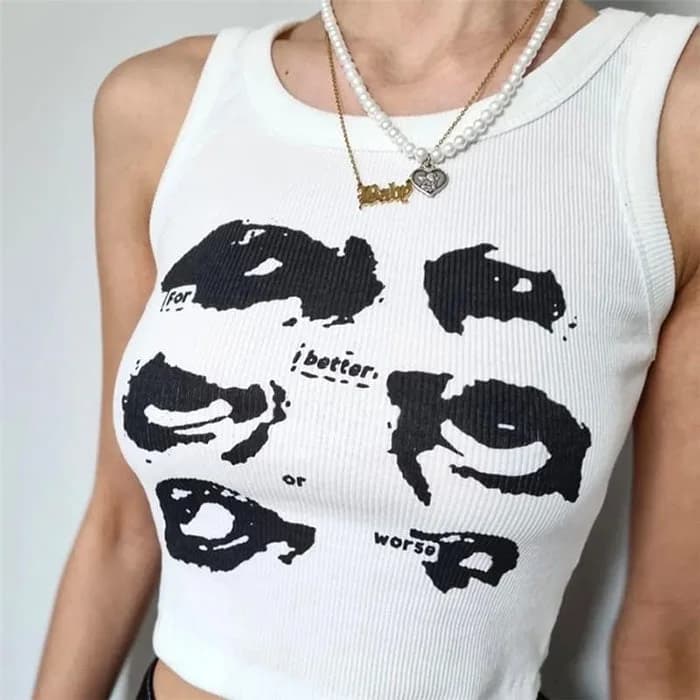 Aesthetic Eyes Tank Top — view 2 Aesthetic Eyes Tank Top — view 2