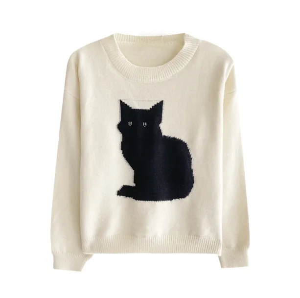 Black Kitty Sweater — view 1 Black Kitty Sweater — view 1