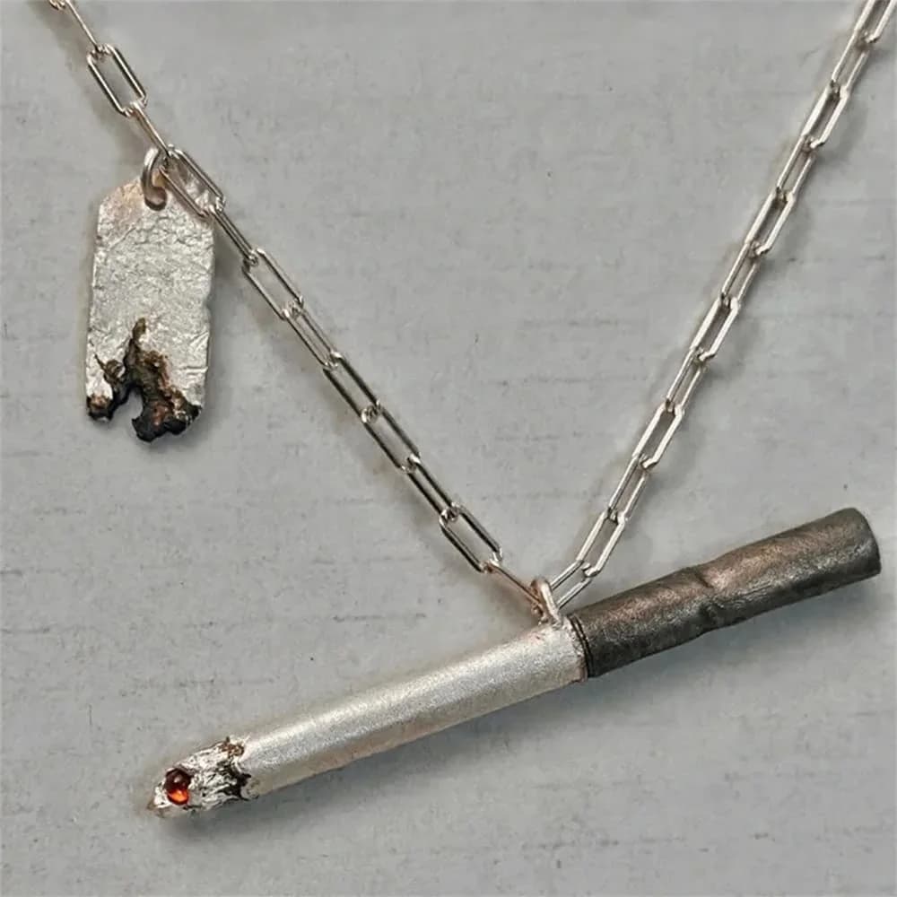 Cigarette Pendant Necklace — view 2 Cigarette Pendant Necklace — view 2