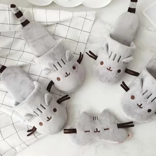 Happy Cat Slippers — view 2 Happy Cat Slippers — view 2