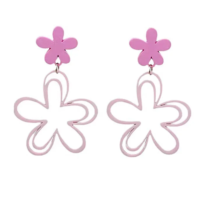 Indie Aesthetic Flower Earrings — view 1 Indie Aesthetic Flower Earrings — view 1