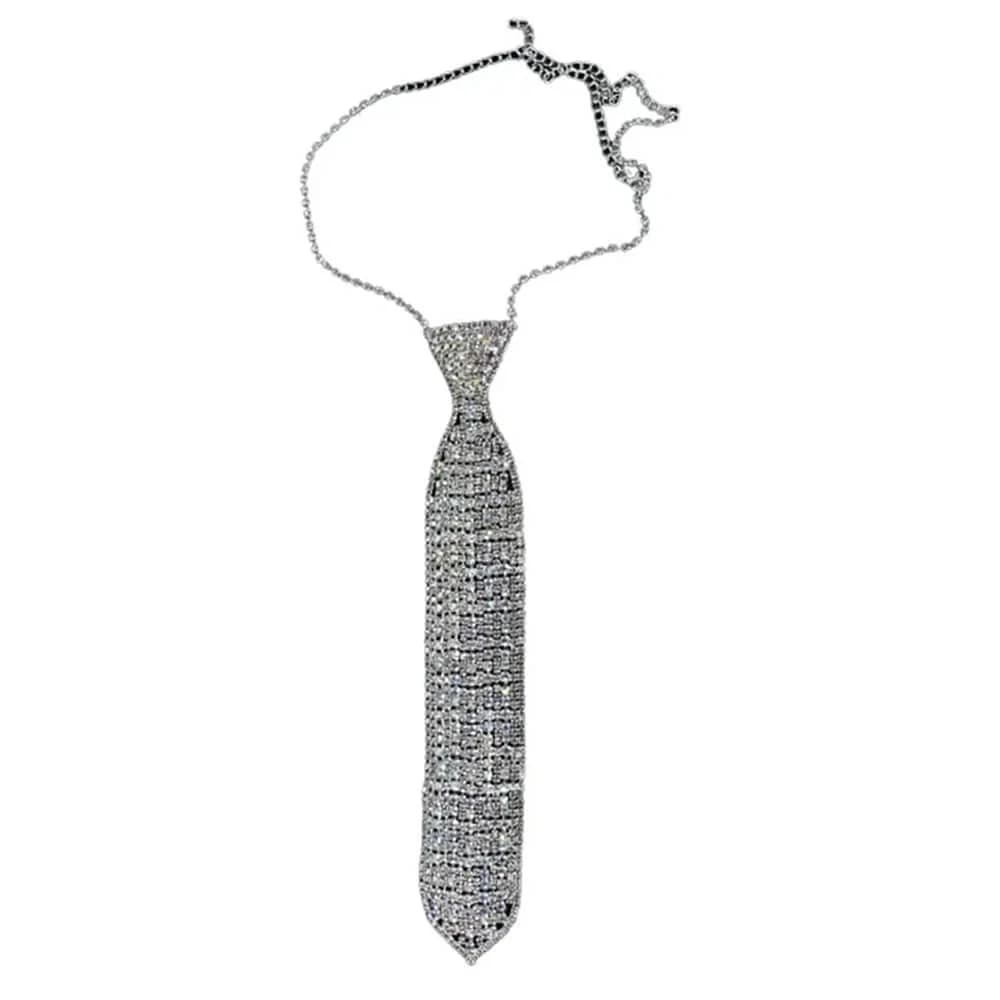 Rhinestone Neck Tie — view 2 Rhinestone Neck Tie — view 2