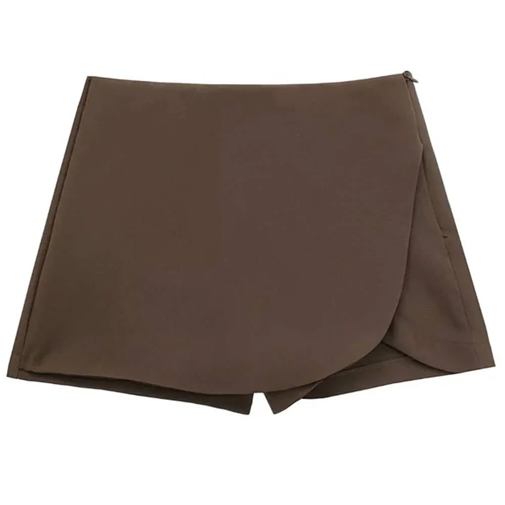 Old Money Asymmetric Mini Skort — view 1 Old Money Asymmetric Mini Skort — view 1