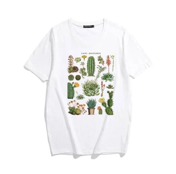 Cactus Succulents T-Shirt — view 1 Cactus Succulents T-Shirt — view 1