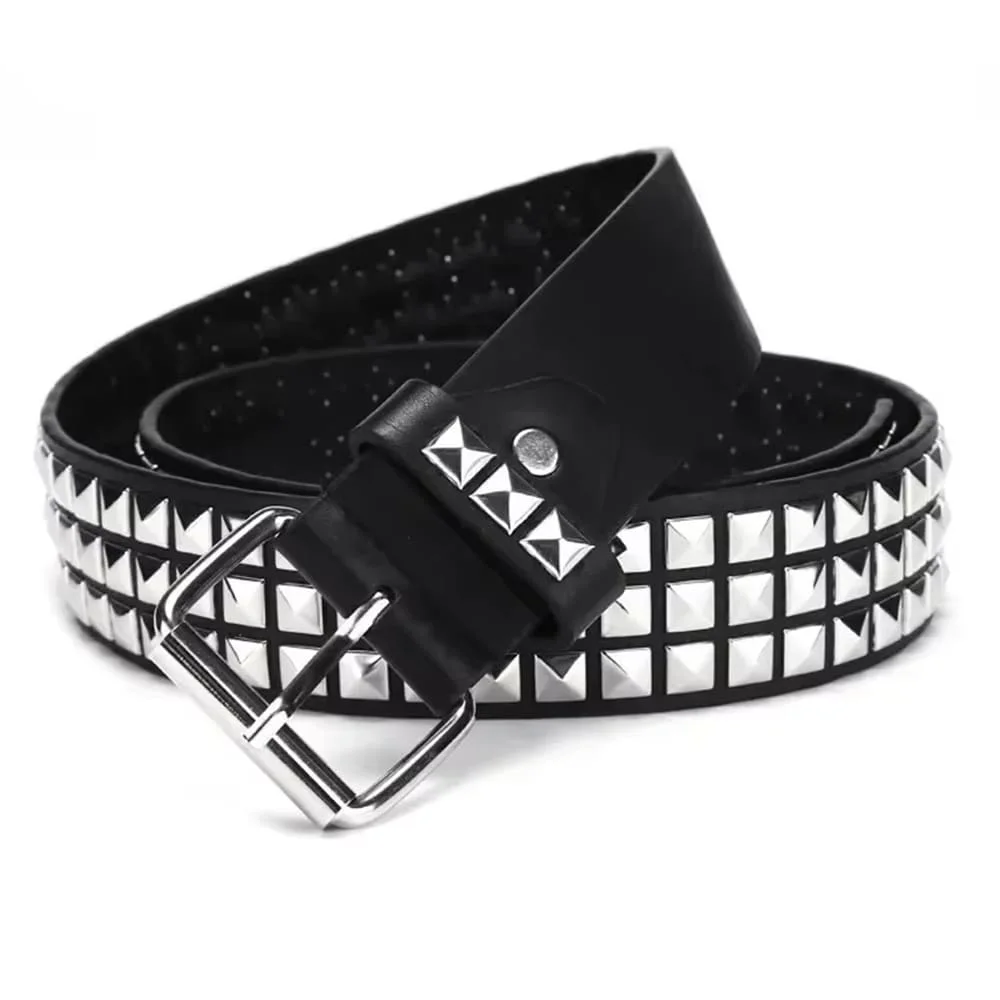 Skater Girl Punk Rock Pyramid Stud Belt — view 1 Skater Girl Punk Rock Pyramid Stud Belt — view 1