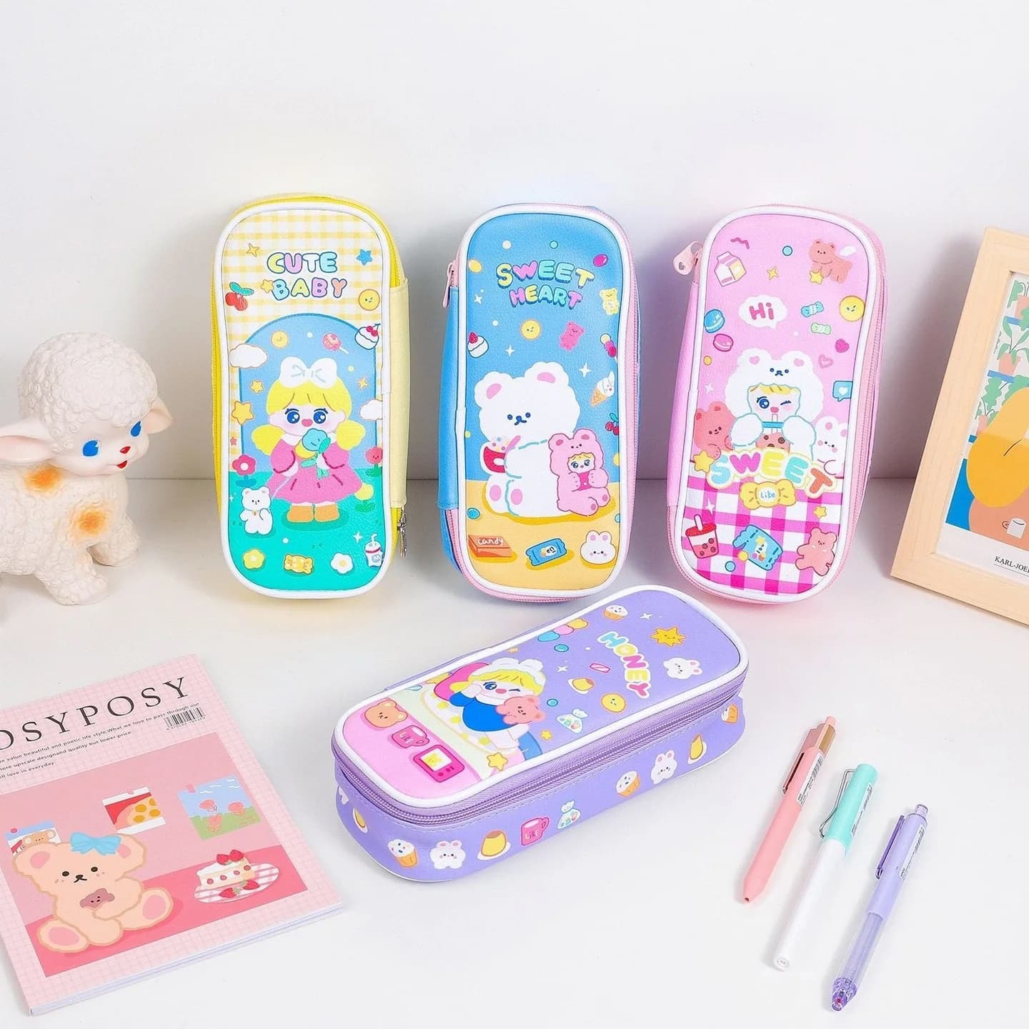 Kawaii Candy Stationery Pencil Case — view 2 Kawaii Candy Stationery Pencil Case — view 2